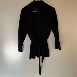 Black Belted Cardigan A. Byer